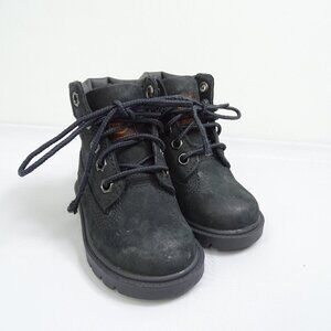 Timberland TB012807 Baby Toddler Size 4‎ Black Nubuck 6 Inch Premium Field Boots
